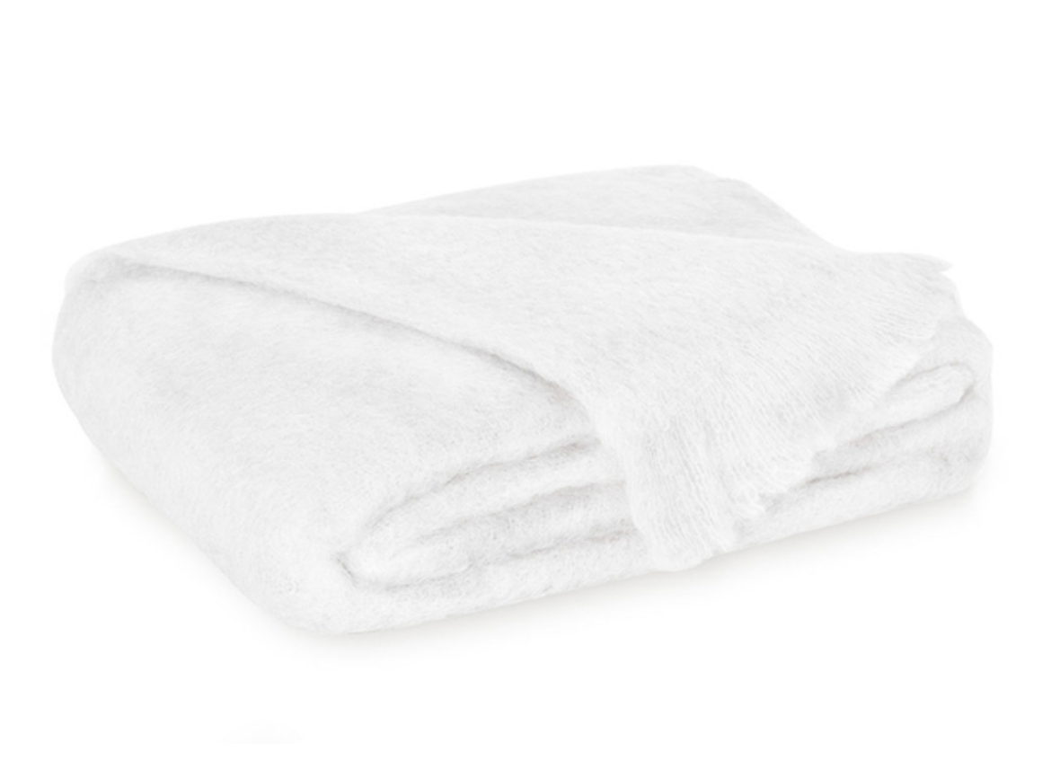 BRUSHED MOHAIR THROW