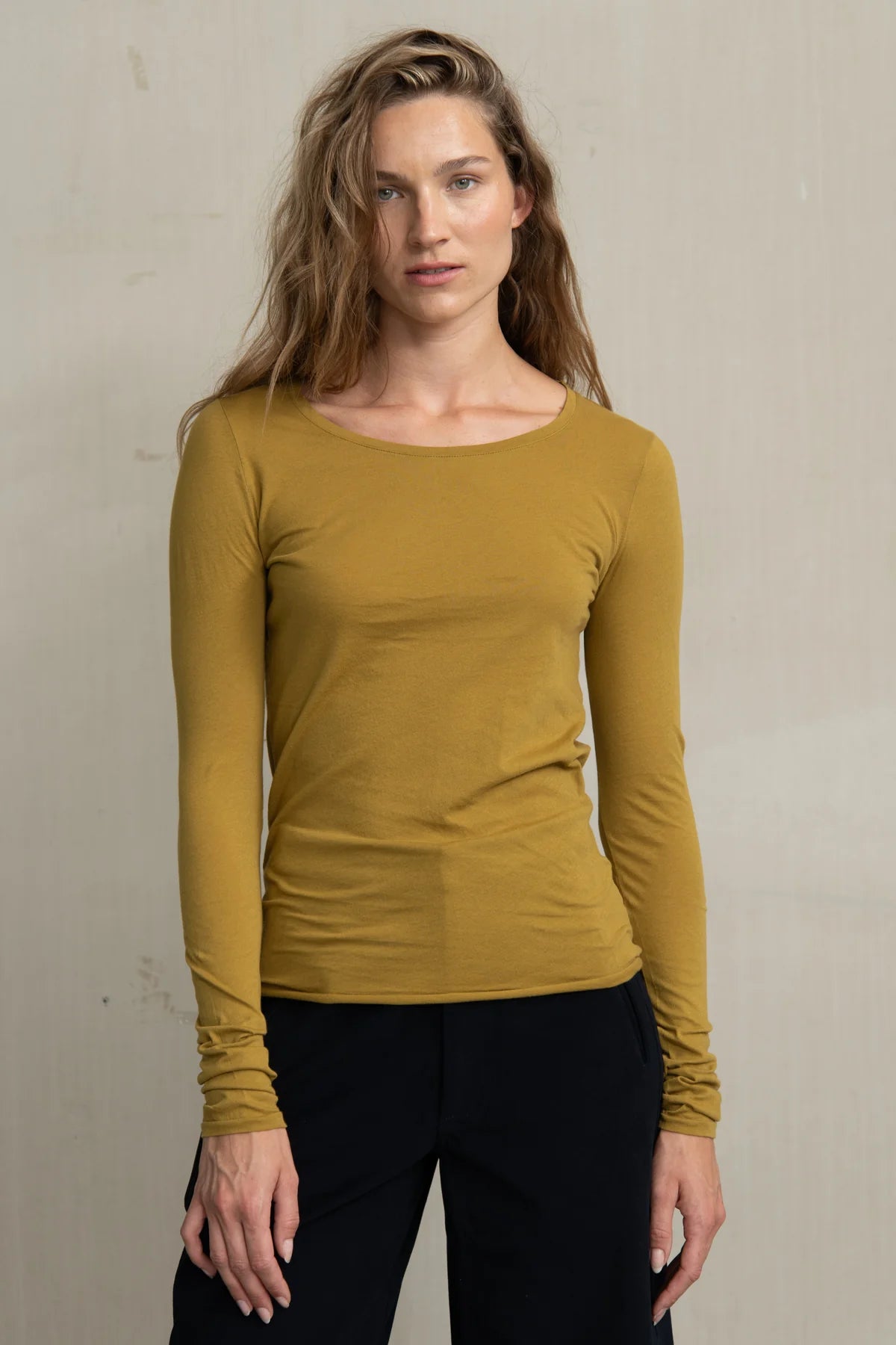 HANYA COTTON LONG SLEEVE TEE