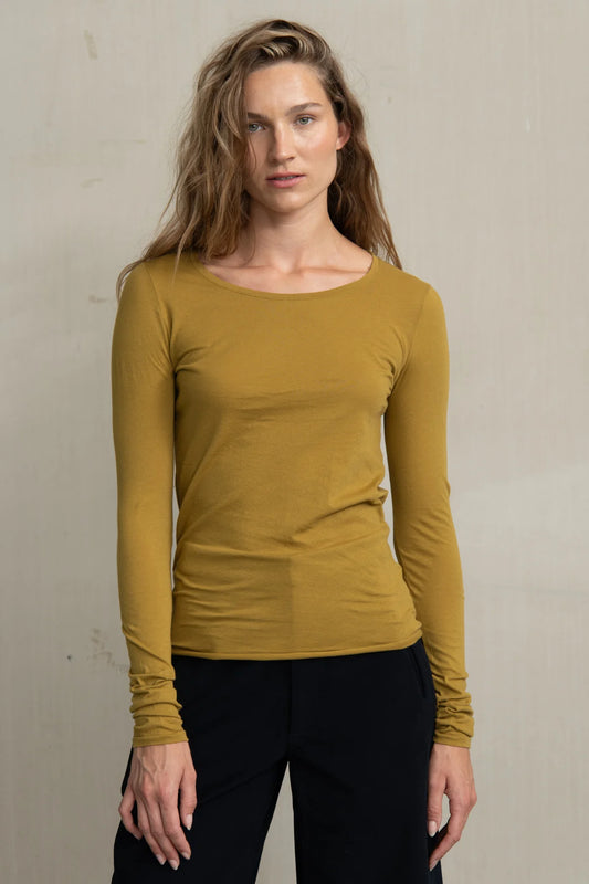 HANYA COTTON LONG SLEEVE TEE