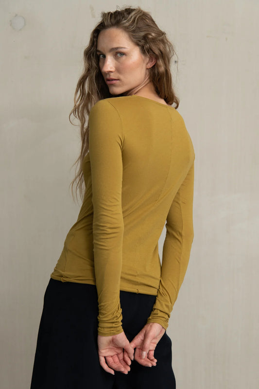 HANYA COTTON LONG SLEEVE TEE