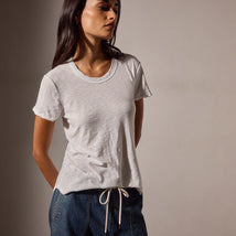 SLUB CREW NECK TEE