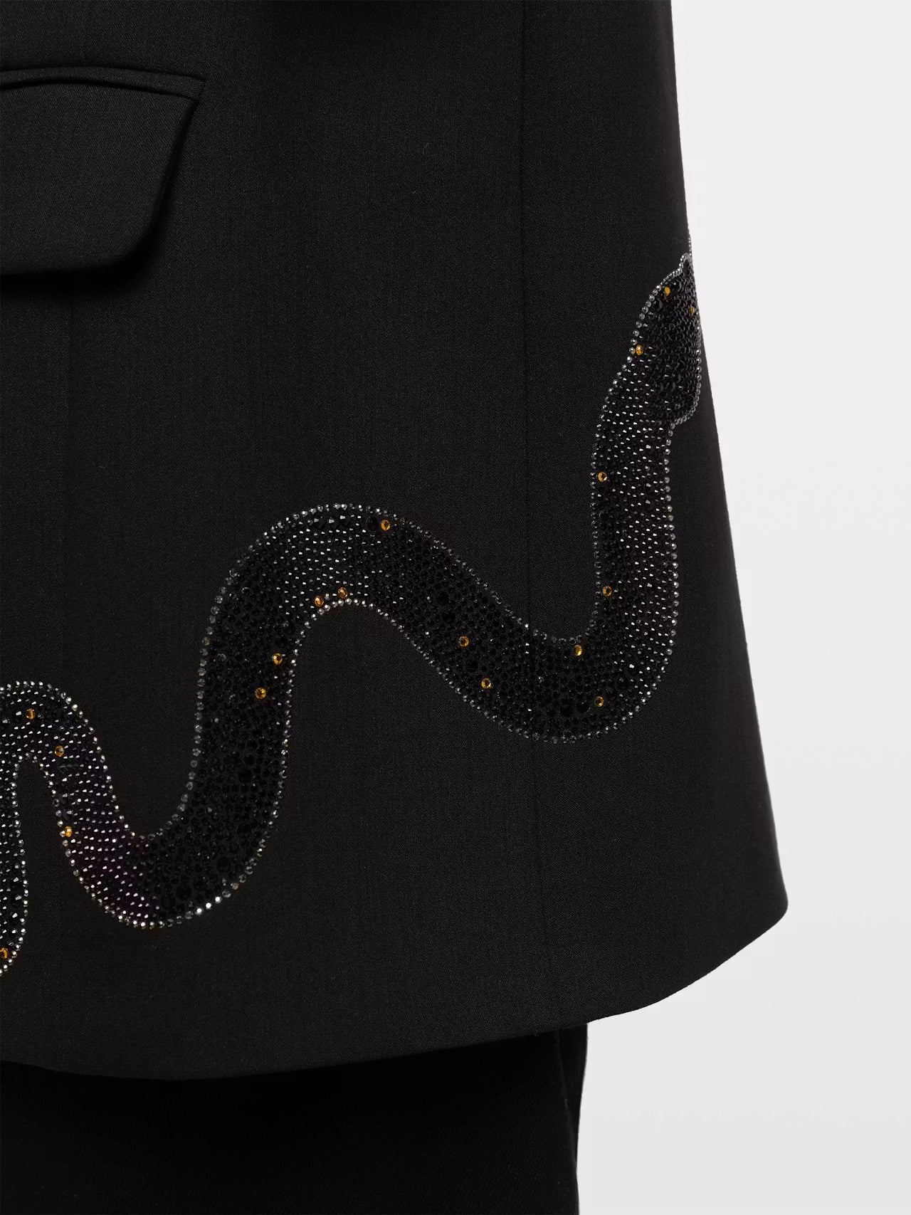VANILLE STRASS SNAKE BLAZER