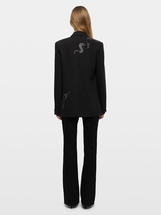 VANILLE STRASS SNAKE BLAZER