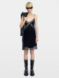 Load image into Gallery viewer, RISHI VELVET DRESS ENCRE
