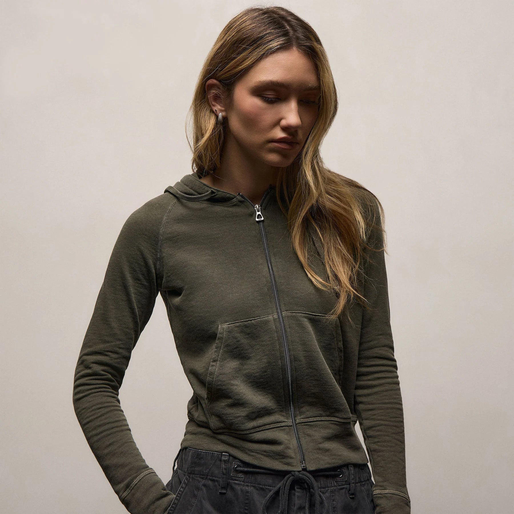 VINTAGE FRENCH TERRY ZIP HOODIE