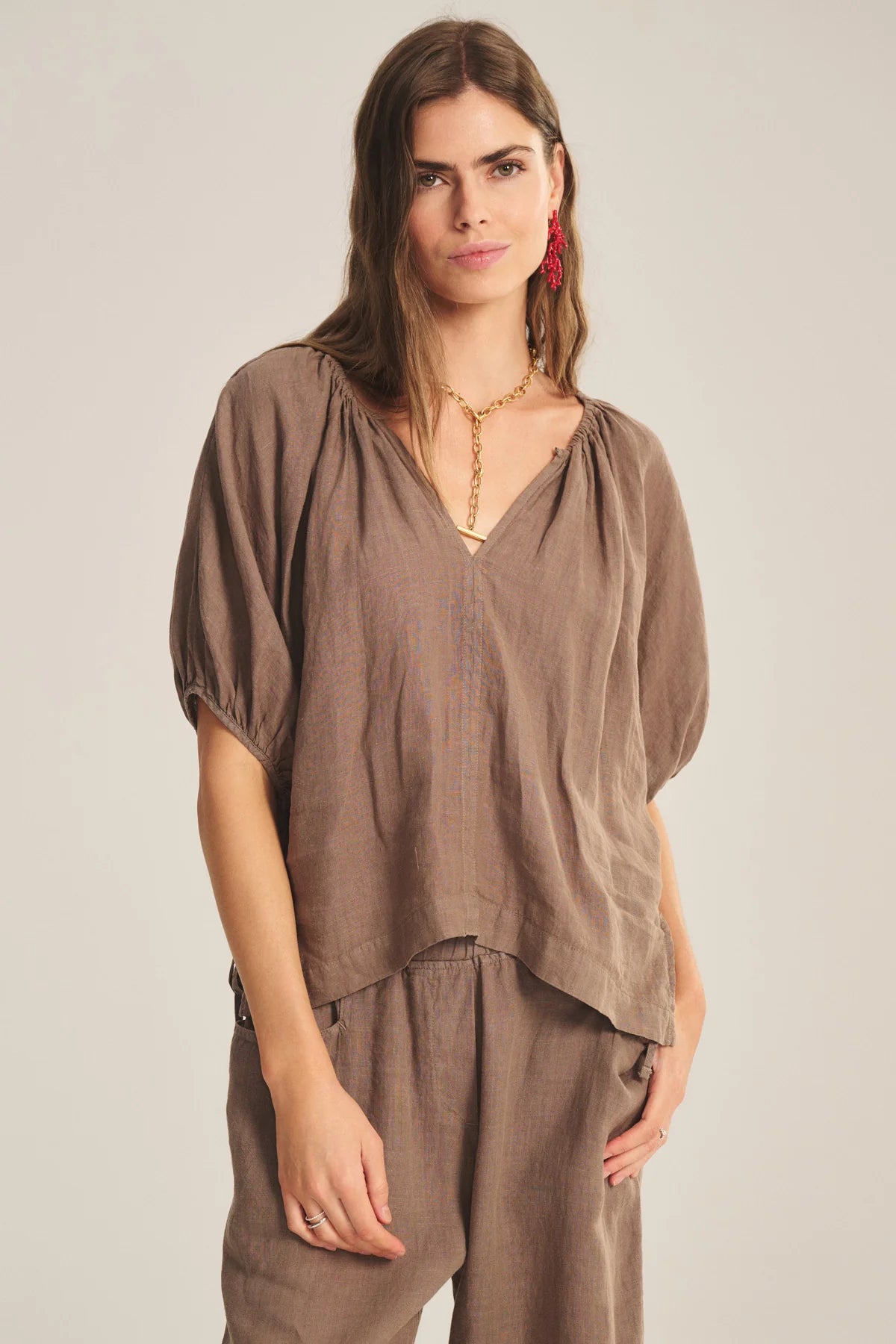 COSETTE LINEN TOP