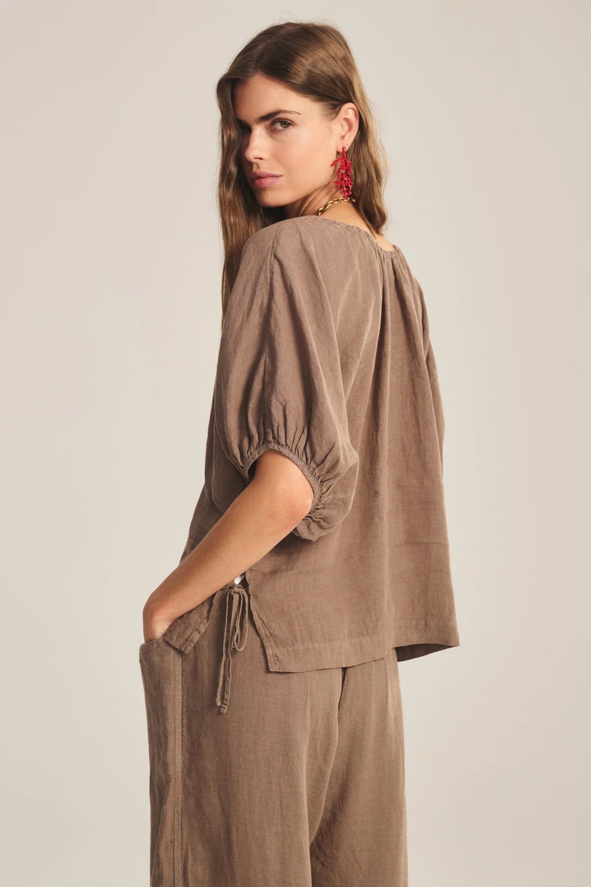COSETTE LINEN TOP