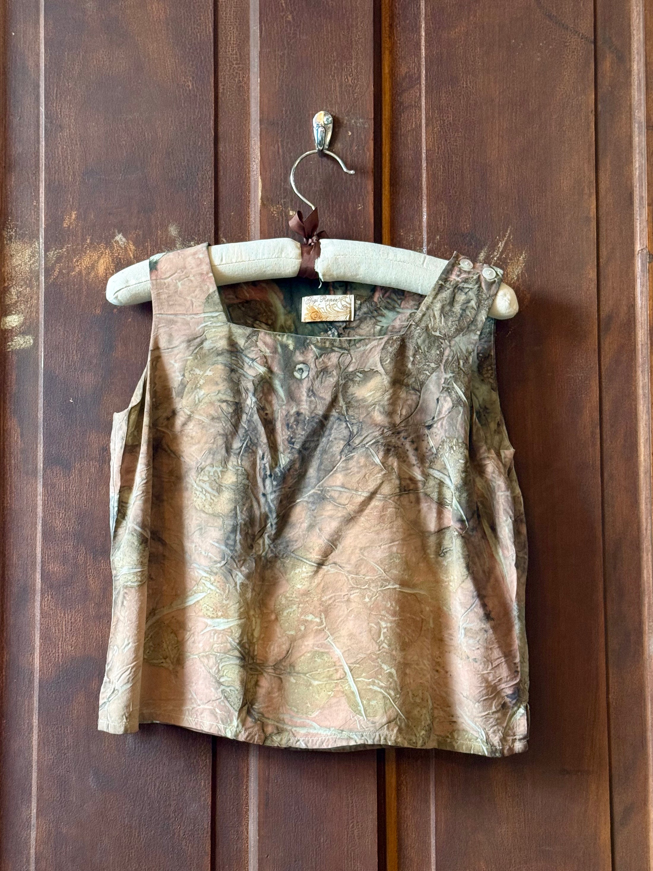 ECO PRINTED BLOUSE - XS