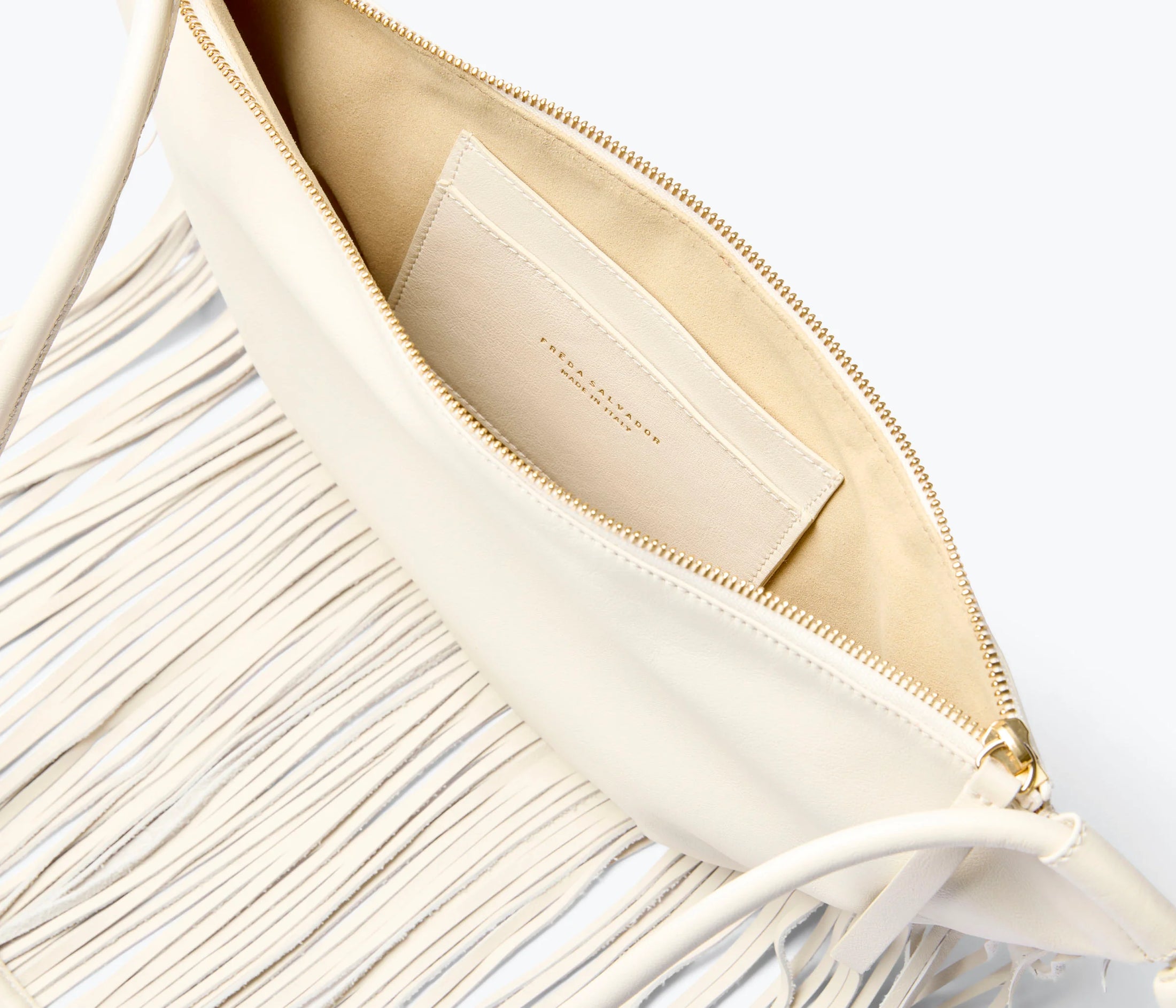 ERIKA CRESCENT FRINGE BAG