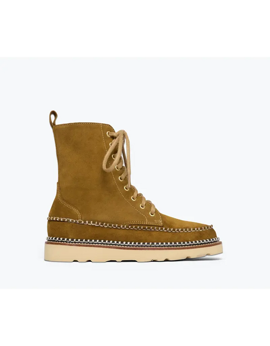LILLY LACE UP BOOT BOG SUEDE