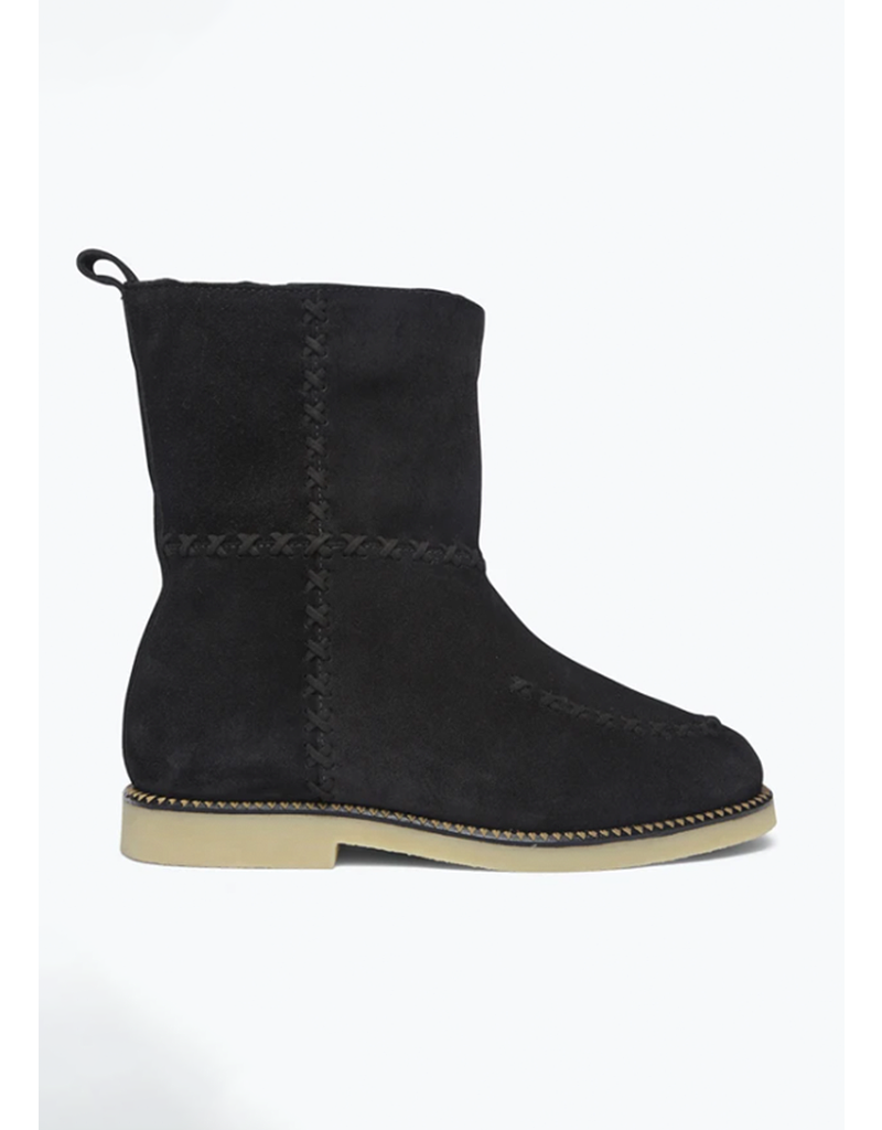 ROCKY - BLACK SUEDE WITH SHEARLING BLACK 6