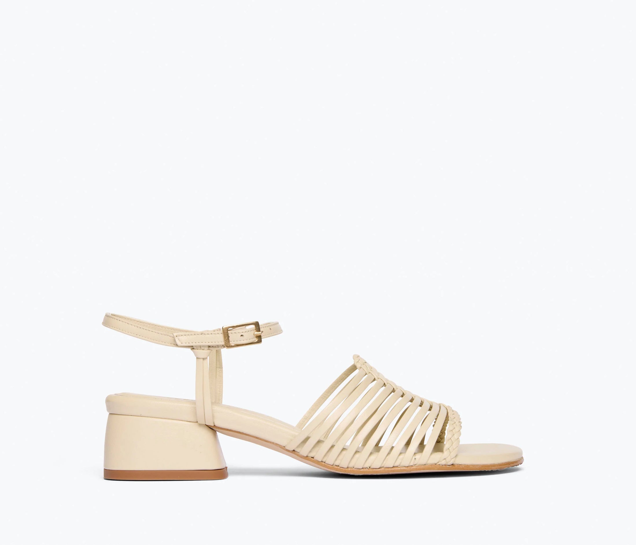 JUDY WOVEN BLOCK HEEL SANDAL