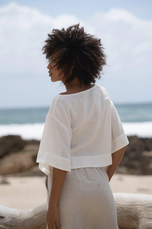 MAYA LINEN TOP