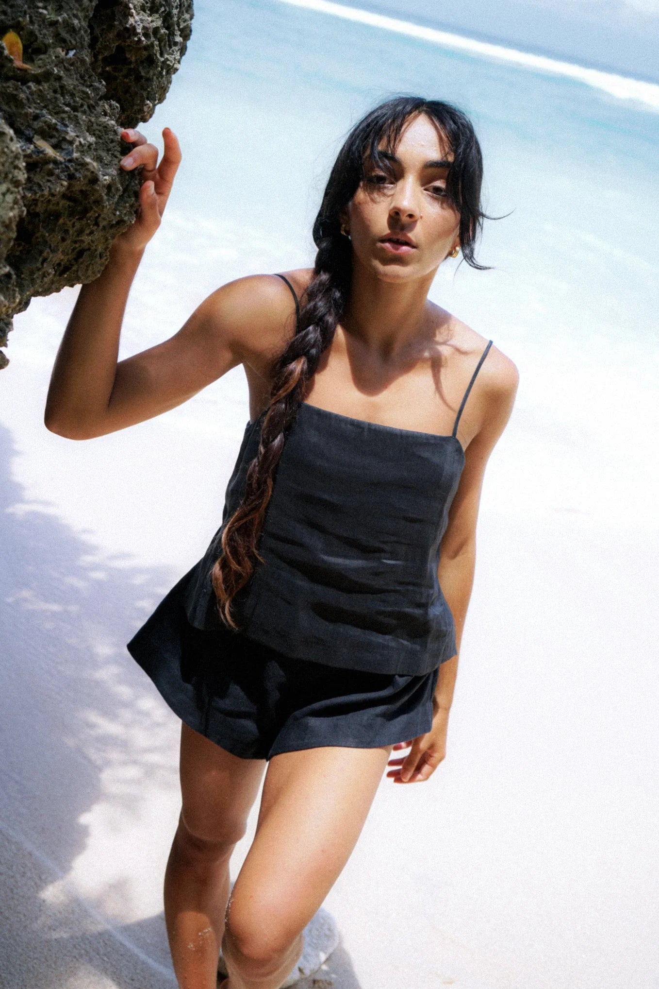 ROSA LINEN SILK CAMI