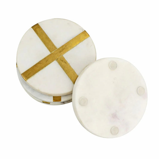 GLIMMER COASTER WHITE