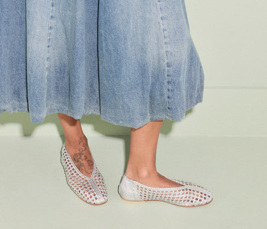 RILEY OPEN WEAVE BALLET FLAT