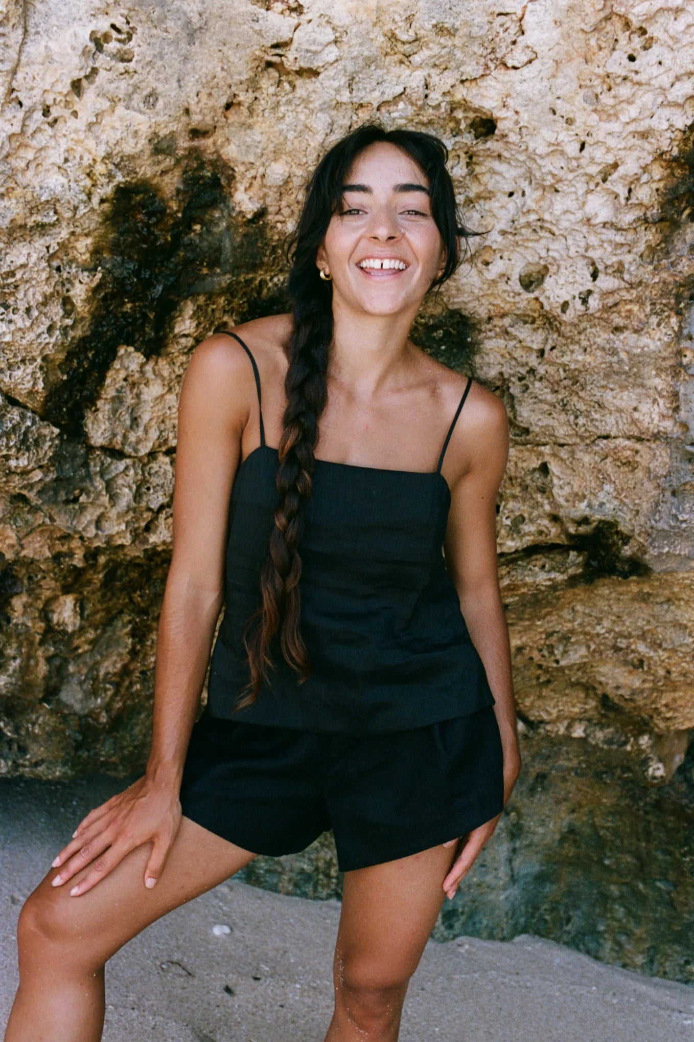 ROSA LINEN SILK CAMI