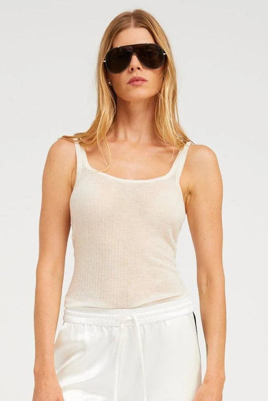 TISSUE SCOOP NECK TANK