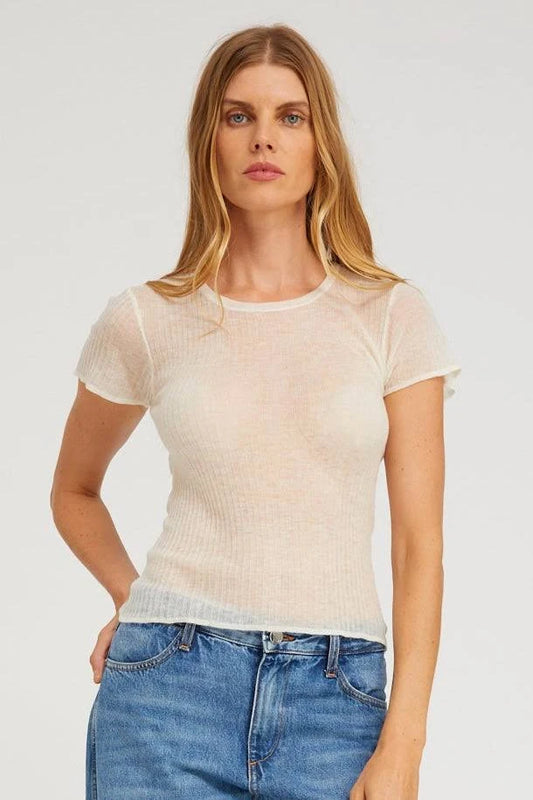 TISSUE RIBBED BABY TEE