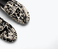 Load image into Gallery viewer, SYDNEY RUCHED PENNY LOAFER IN B&W COW HAIRCALF
