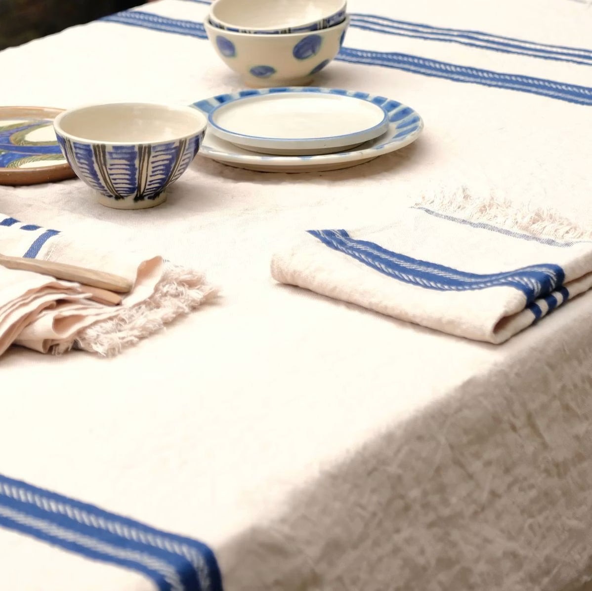 THE INDIGO STRIPE NAPKIN