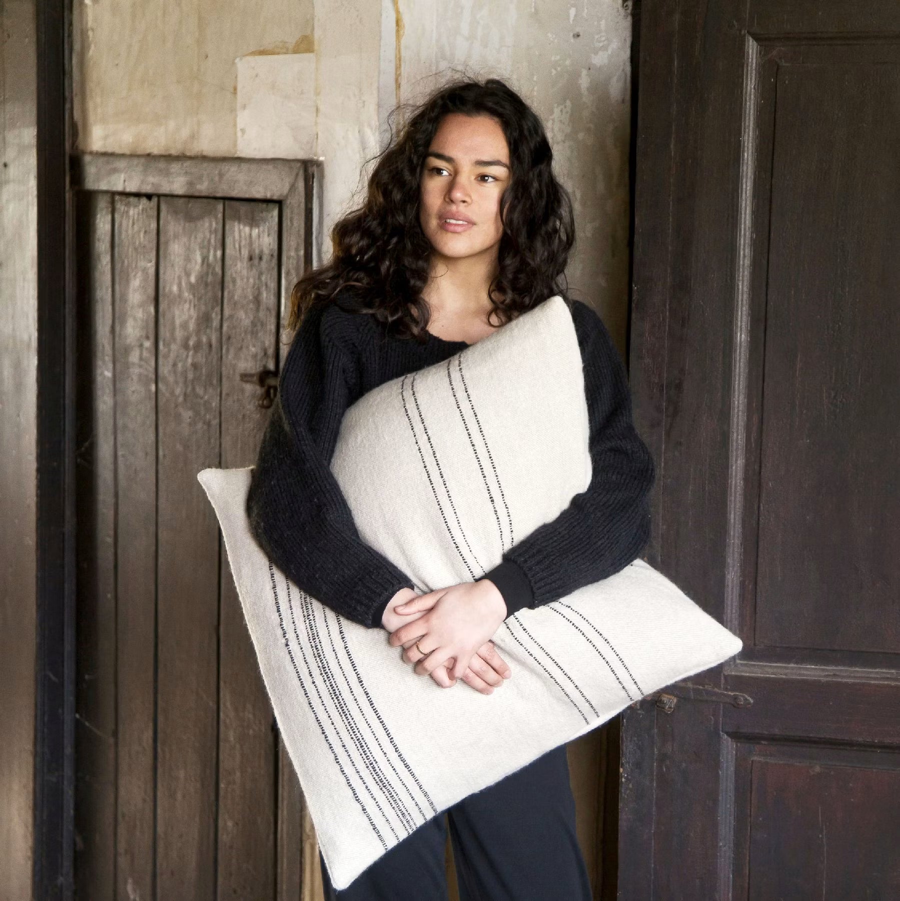 THE MOROCCAN STRIPE PILLOW COVER