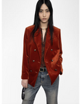 Load image into Gallery viewer, VASKA VELVET BLAZER
